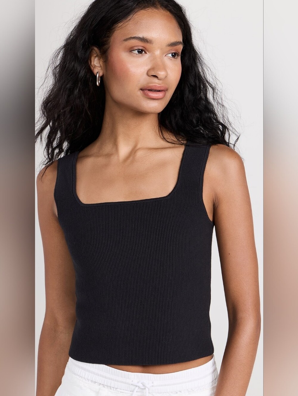 Reformation Julia Ribbed Sweater Tank in Black Size XL - Picture 5 of 13